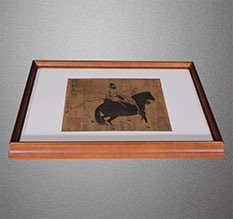 山南市书画装裱配框服务案例